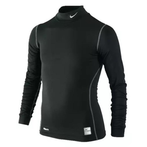 Nike Other - Nike Pro Dri Fit Thermal Long Sleeve Mock Neck Compression Top Black medium